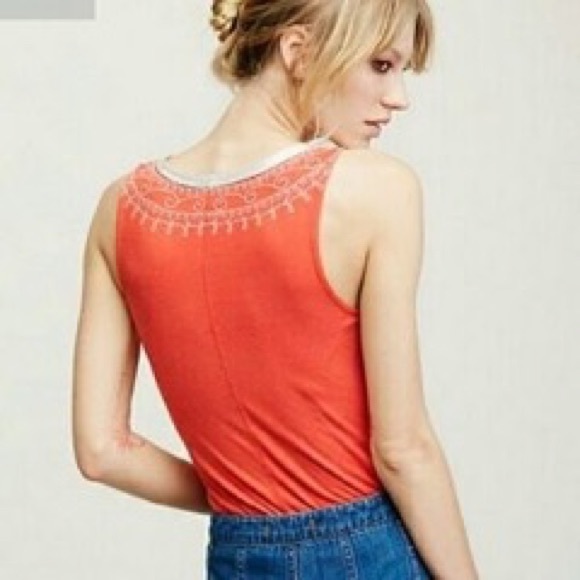 Free People Moonstruck Tank Papaya - Picture 3 of 8